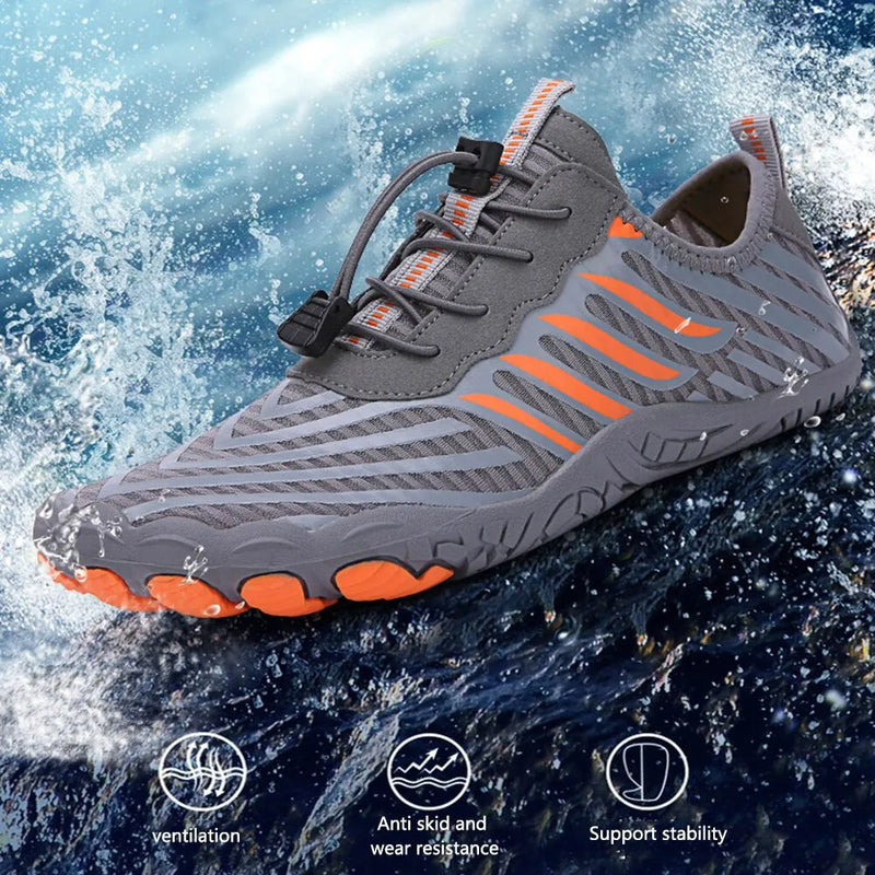 1Pair Water Shoes for Women Men Barefoot Beach Shoes Breathable Sport Shoe Quick Dry River Sea Aqua Sneakers Soft Beach Sneakers